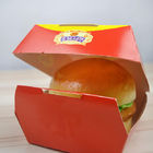 बर्गर किंग पैकेजिंग के लिए कस्टम मेड पेपर बॉक्स, रेस्तरां के लिए हैमबर्गर पेपर बॉक्स